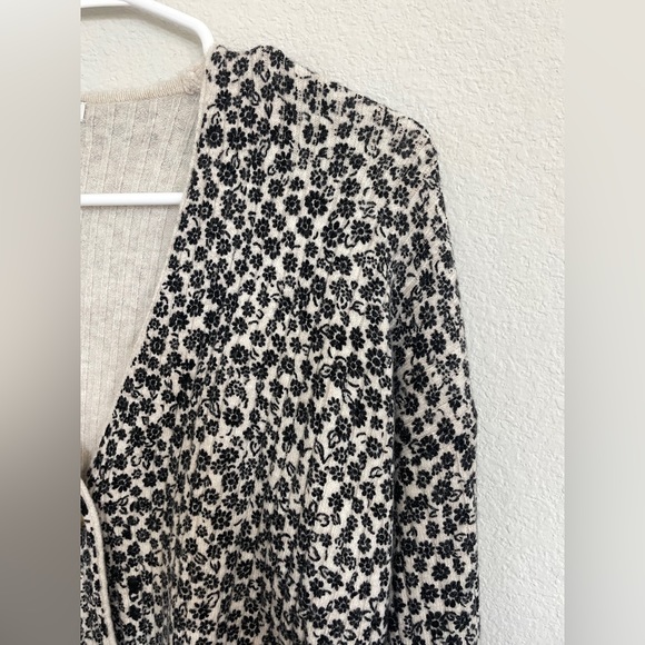 NWT Madewell Ditsy Cameron Ribbed Cardigan Sweater in Coziest Yarn, XXS - Picture 9 of 11